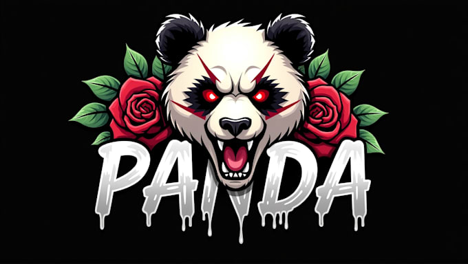 make an amazing panda head logo with unlimited revisions