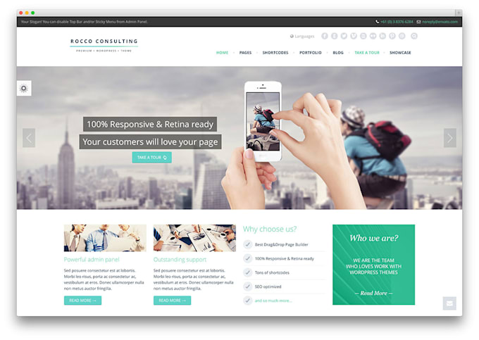 design a wordpress website for you