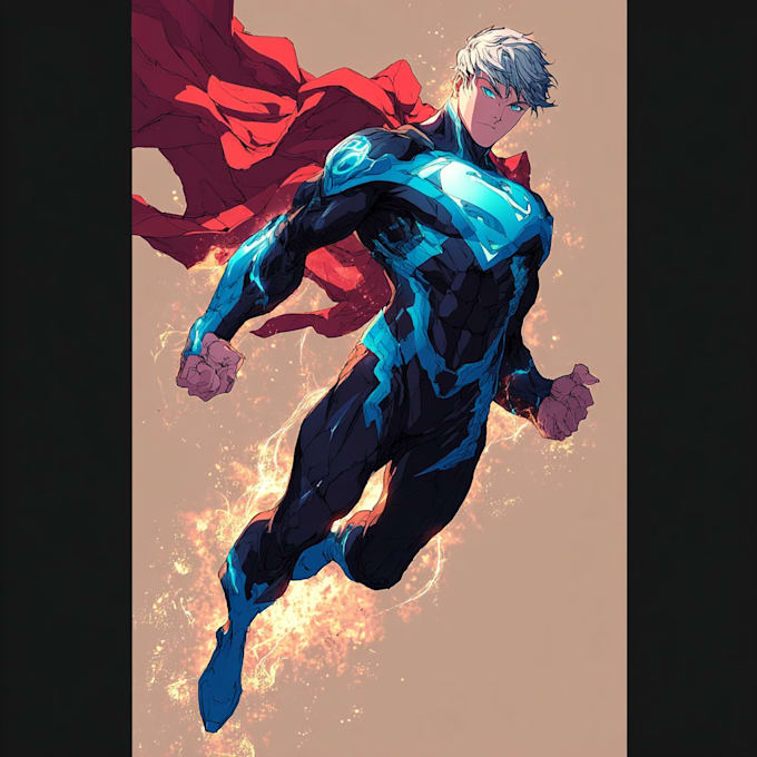 build scifi, , superhero character design