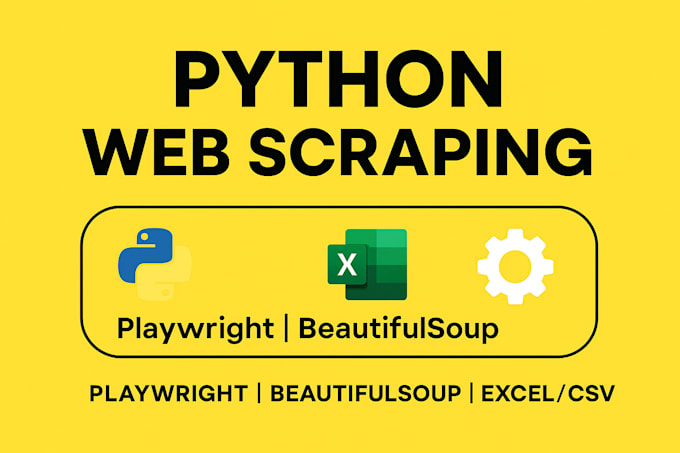 do web scraping, data extraction, and automation with python and playwright