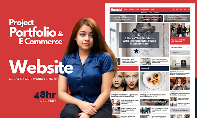 build a professional e commerce or portfolio website