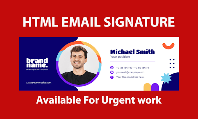 make clickable html email signature for gmail, outlook etc