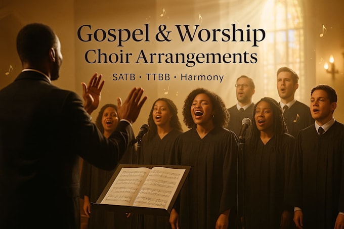 arrange acapella, satb, ttbb, gospel and worship vocal harmonies