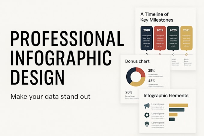 Profrefessional Infographic Create modern and professional infographics that make your data stand ...