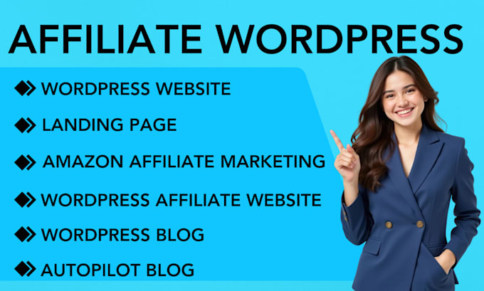 professional wordpress amazon affiliate marketing blog elementor landing page