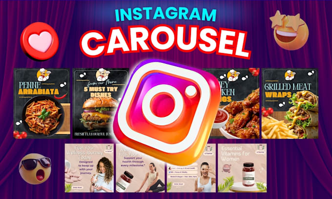 Design attractive social media carousel post for your instagram by ...