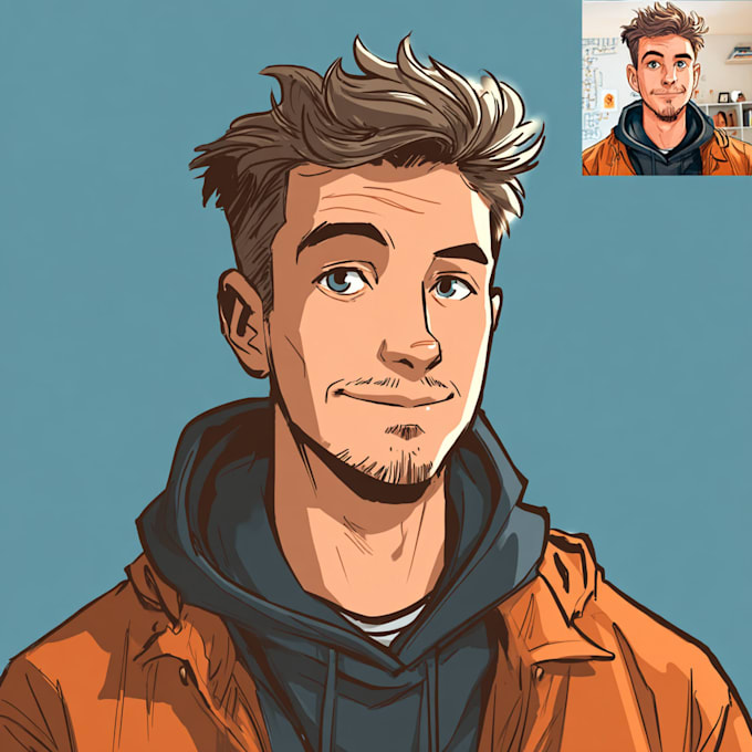 make cartoonist picture portrait comic, cartoon portrait