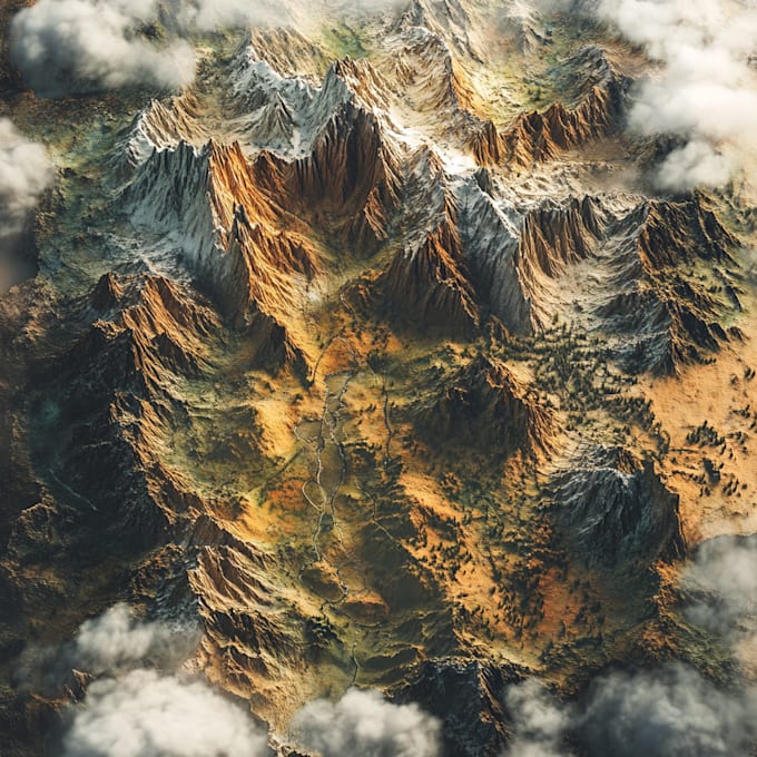 draw fantasy map illustration