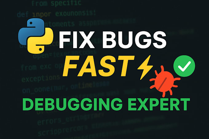 fix python errors, debug code, and optimize your scripts