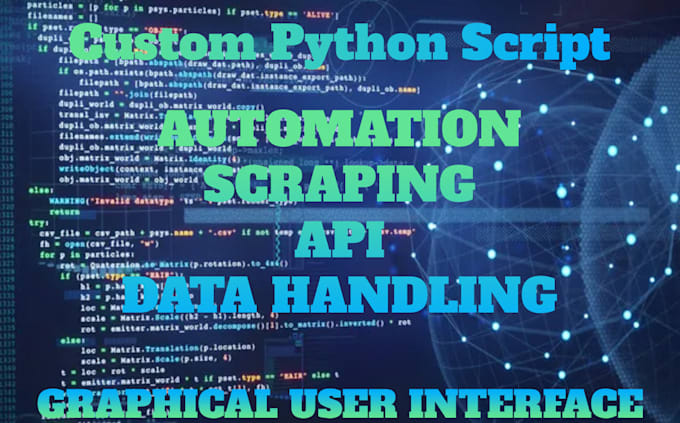 create custom python scripts