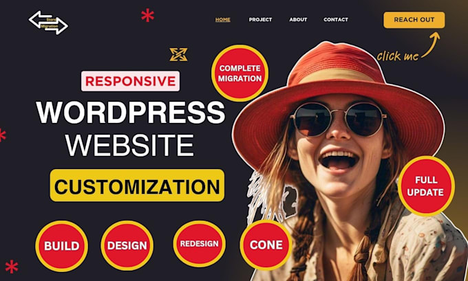 build, design, redesign, develop, update, clone, or customize wordpress website