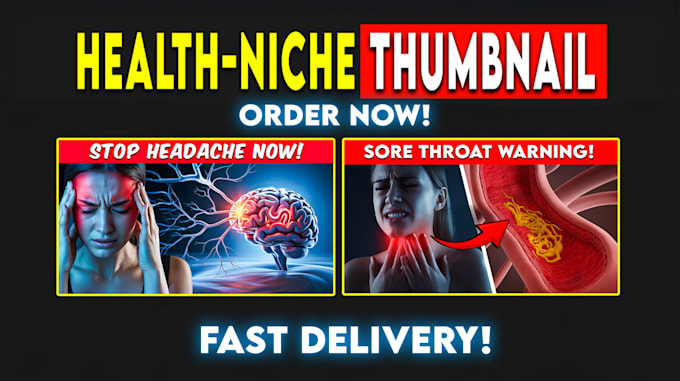 create health and fitness youtube thumbnails
