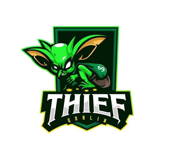 create an unique goblin thief mascot logo