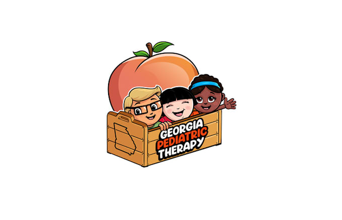 design cartoonist kids therapy group logo