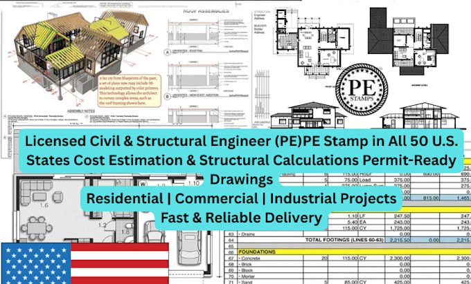 license civil structural engineer stamp in cost estimation alaska illinois ohio
