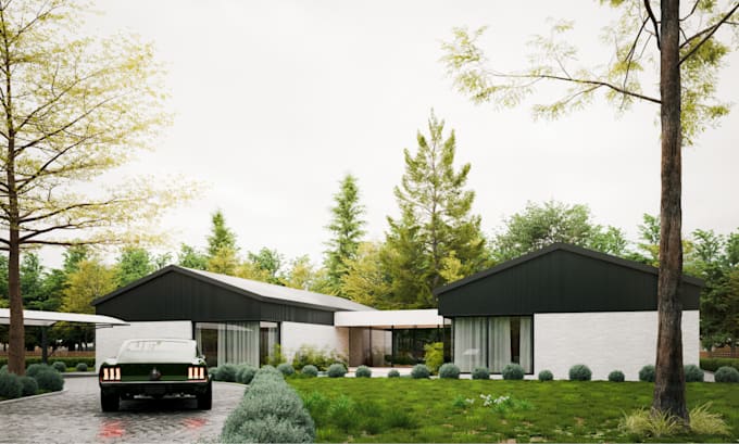 create realistic architecture renders exterior and interior