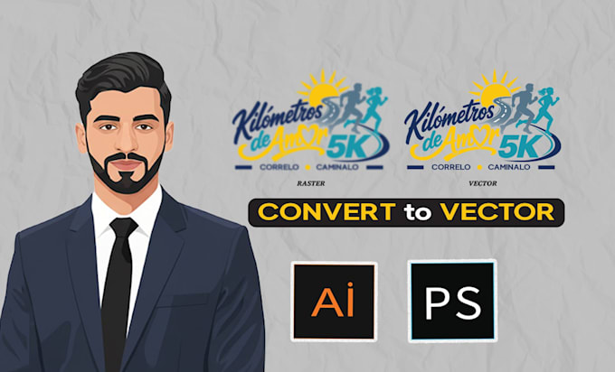 do vector tracing, edit, and redesign your logo or image fast