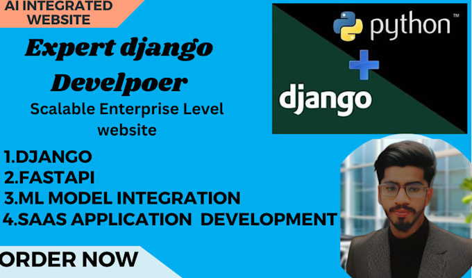 build django and fastapi web with llm integration