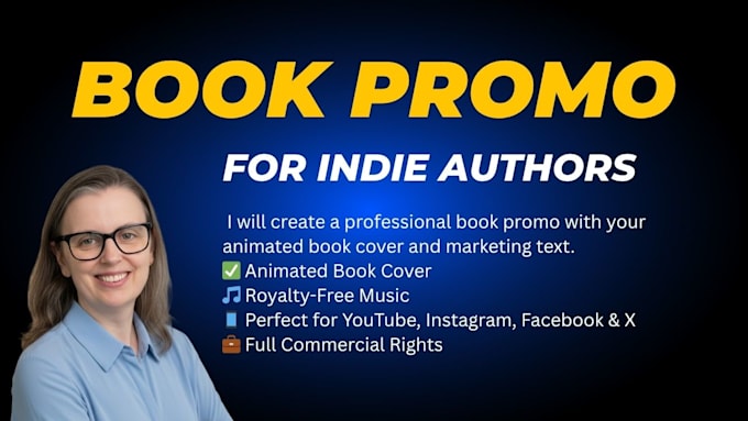 create a book promotion video for indie authors