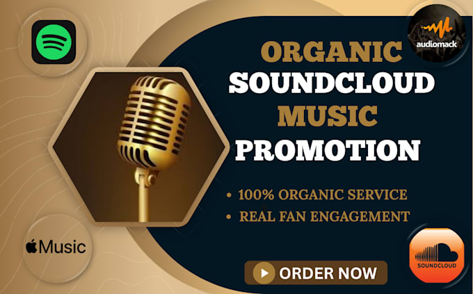 do organic soundcloud spotify music promotion to boost real active listener
