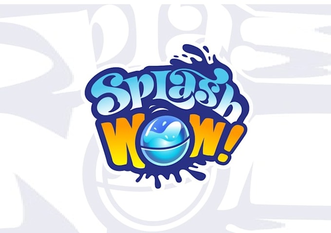 make amazing fun and wacky product logo for splash wow