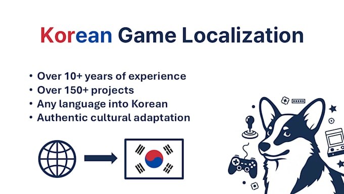 localize your video game from any language to korean