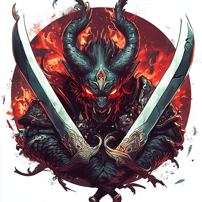 create an fantasy game logo and branding