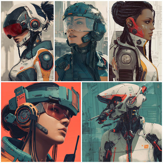 do an futuristic mecha robots
