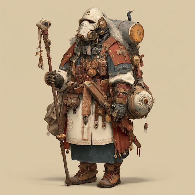 design a warhammer 40k character illustration