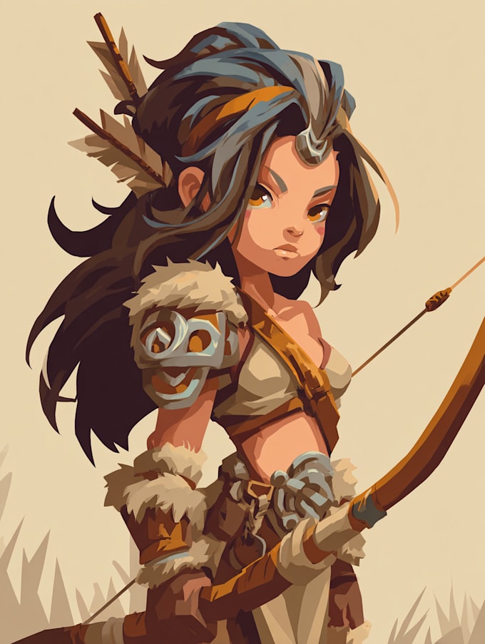 draw sketch 2d character design and concept art