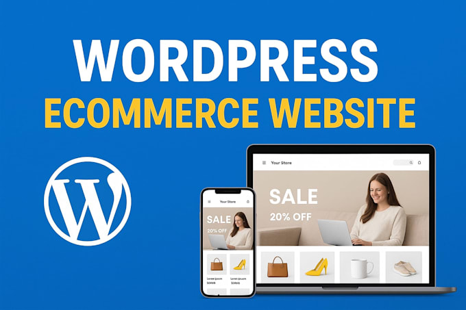 build wordpress ecommerce website and online store with woocommerce