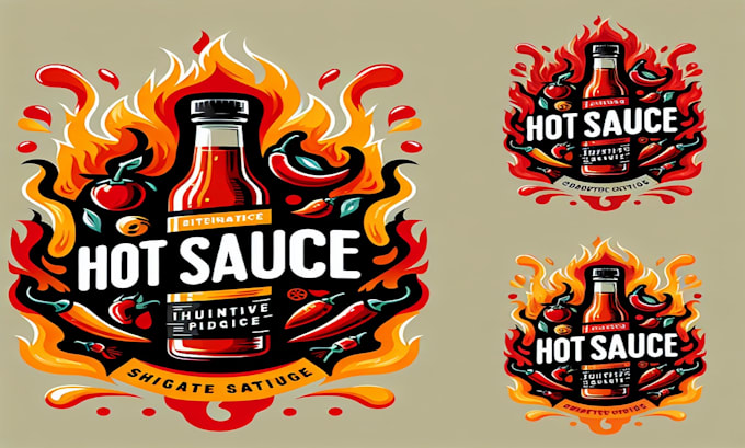 design best hot sauce sufficiently funky logo