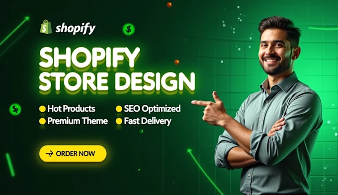 create a pro shopify website, shopify dropshipping store or ecommerce store