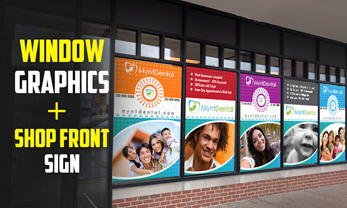 create eye catching shop front or storefront window graphics vinyl stickers