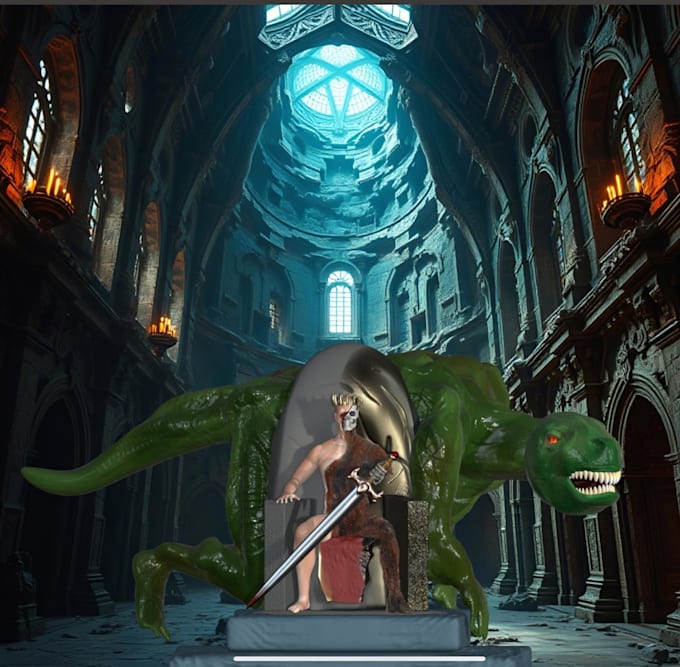 create a 3d character model ready for you