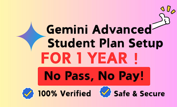 help u upgrade 1 year gemini pro