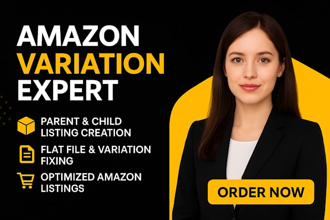 create or fix amazon product listing or parent child variation listing