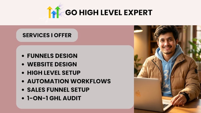 be your go high level expert with funnel automations, website and workflows
