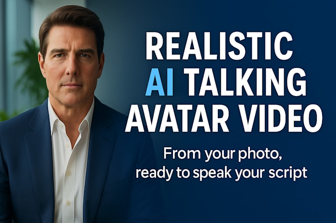 create a realistic ai talking avatar spokesperson video