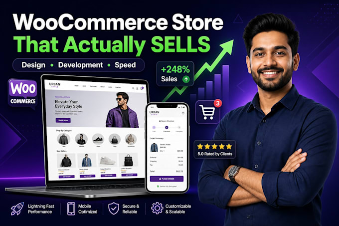 develop, customize and fix your woocommerce store or website