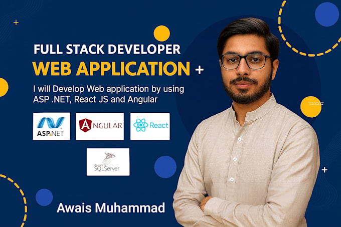 be your full stack developer in asp dotnet, react and angular to develop