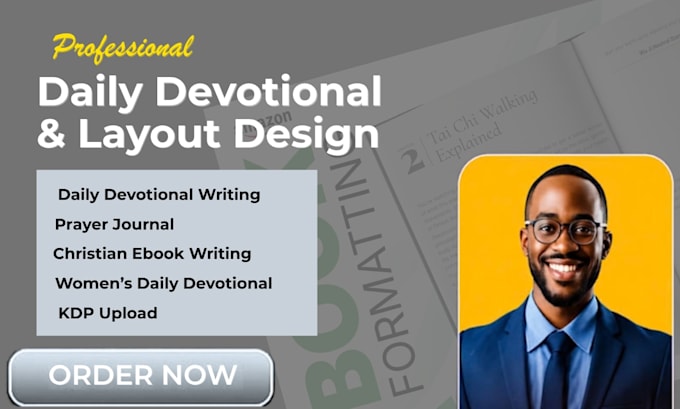design a christian ebook, daily devotional, and prayer journal for KDP