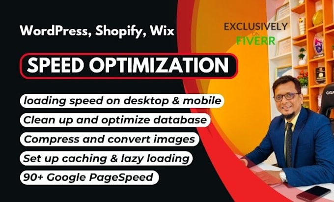 do wordpress speed, wix speed, shopify speed optimization