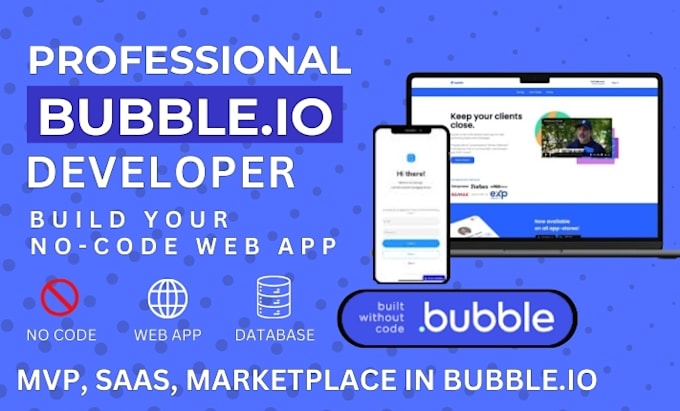 build responsive web apps mvps and saas with bubbleio no code mvp developer