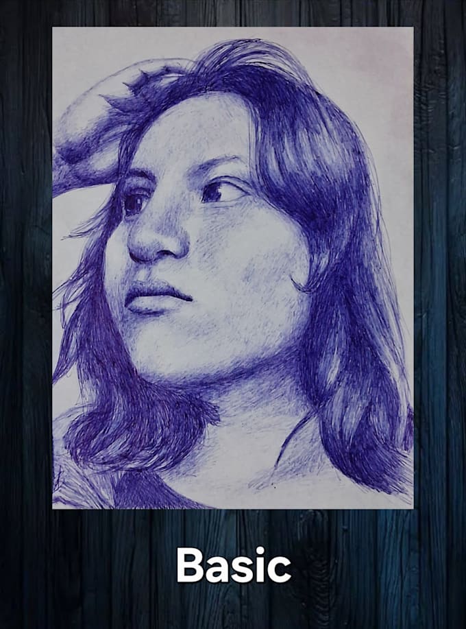 make a personalized pencil portrait