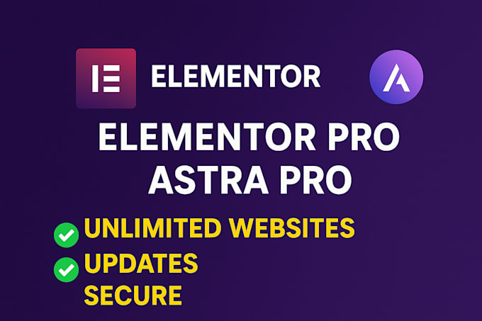 install elementor pro and astra pro on your wordpress site