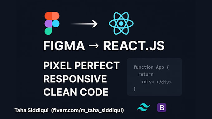 convert figma to react js with tailwind CSS responsive UI