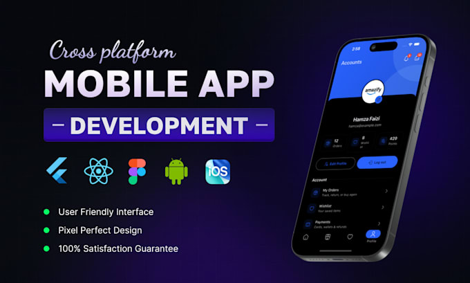 build android or IOS mobile app flutter app react native app