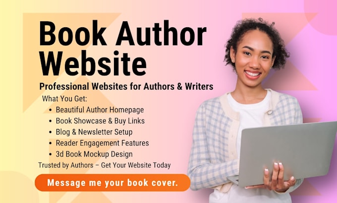 design author website, book website, book author website and book landing page