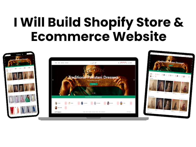 build shopify store or dropshipping ecommerce website